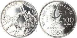 World Coins - Coin, France, Albertville - Free-style Skiing, 100 Francs, 1990, ESSAI,