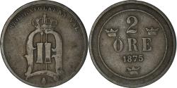 World Coins - Coin, Sweden, Oscar II, 2 Öre, 1875, , Bronze, KM:735