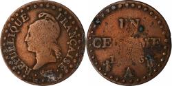 World Coins - France, 1 Centime, Dupré, AN 6, Paris, Copper, , Gadoury:76