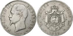 World Coins - Coin, France, Napoleon III, 5 Francs, 1855, Strasbourg, , Silver