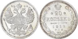 World Coins - Coin, Russia, Nicholas II, 20 Kopeks, 1913, Saint-Petersburg, , Silver