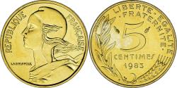 World Coins - Coin, France, Marianne, 5 Centimes, 1983, Monnaie de Paris, série FDC