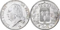 World Coins - France, Louis XVIII, 5 Francs, 1822, Paris, Silver, , Gadoury:614