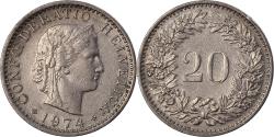 World Coins - Coin, Switzerland, 20 Rappen, 1974