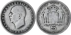 World Coins - Coin, Greece, Paul I, 5 Drachmai, 1954, , Copper-nickel, KM:83