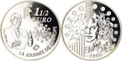 World Coins - Coin, France, 1-1/2 Euro, 2006, Paris, Proof, , Silver, KM:2037
