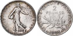 World Coins - Coin, France, Semeuse, 2 Francs, 1905, Paris, , Silver, KM:845.1