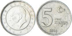 World Coins - Coin, Turkey, 5 New Kurus, 2005