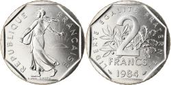 World Coins - Coin, France, Semeuse, 2 Francs, 1984, Paris, FDC, , Nickel, KM:942.1