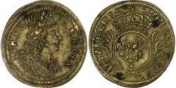 World Coins - France, Token, Louis XV, Nuremberg, Jacob Dietzel, Brass,