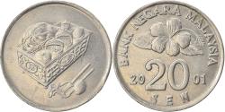 World Coins - Coin, Malaysia, 20 Sen, 2001, , Copper-nickel, KM:52