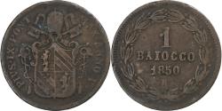 World Coins - Papal States, Pius IX, Baiocco, 1850, Bologna, Copper, , KM:1345