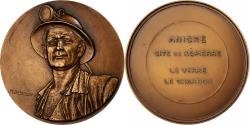 World Coins - France, Medal, Aniche, Cité de Kopierre, Le Verre, Le Charbon, Bronze