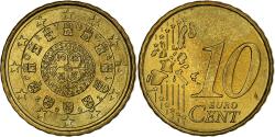 World Coins - Portugal, 10 Euro Cent, 2002, Lisbon, , Brass, KM:743