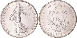 World Coins - Coin, France, Semeuse, 1/2 Franc, 1974, Paris, , Nickel, KM:931.1
