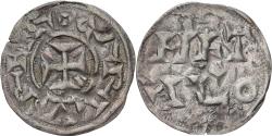 World Coins - County of Poitou, Obol, ca. 875-887, Melle, Immobilized type, Silver,