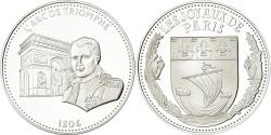 World Coins - France, Medal, Les Joyaux de Paris, L'Arc de Triomphe, 2014, , Silver