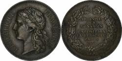 World Coins - France, Medal, Exposition universelle de Paris, 1878, Copper, Barre,