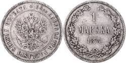 World Coins - Coin, Finland, Alexander II, Markka, 1874, Helsinki, , Silver, KM:3.2