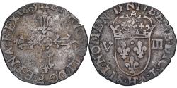 World Coins - France, Henri IV, 1/8 Ecu, 1605, La Rochelle, Silver, , Gadoury:582