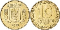 World Coins - Coin, Ukraine, 10 Kopiyok, 2010, EF(40-45), Aluminum-Bronze, KM:1.1b