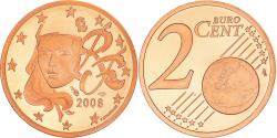World Coins - France, 2 Euro Cent, 2008, Paris, BE, , Copper Plated Steel, KM:1283