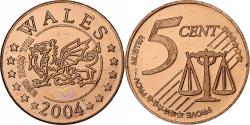 World Coins - United Kingdom, Wales, 5 Euro Cent, Fantasy euro patterns, Essai-Trial, Proof