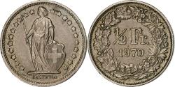 World Coins - Switzerland, 1/2 Franc, 1970, Bern, Copper-nickel, , KM:23a.1