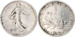 World Coins - Coin, France, Semeuse, Franc, 1918, Paris, , Silver, KM:844.1
