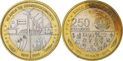 World Coins - Cape Verde, 250 Escudos, Independence - Anniversary, 2015, Bi-Metallic,