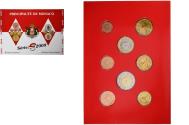 World Coins - Monaco, Albert II, Set 1c. - 2 Euro, BU, 2009, MDP,