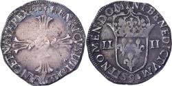 World Coins - France, Henri IV, 1/4 Ecu, 1605, Rennes, Silver, , Gadoury:597