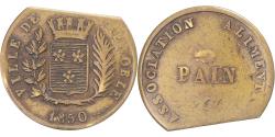 World Coins - token, France, Ville de Grenoble, association alimentaire, PAIN, 1850, Cut