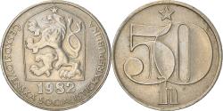 World Coins - Coin, Czechoslovakia, 50 Haleru, 1982, , Copper-nickel, KM:89