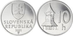 World Coins - Coin, Slovakia, 10 Halierov, 2001, , Aluminum, KM:17