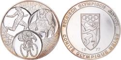 World Coins - Belgium, Medal, Médaille Comité olympique belge 1977 .fdc, 1977,