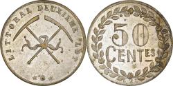 World Coins - token, France, Littoral Deuxième Lot, 50 Centimes, Cie. Des Mines,