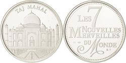 World Coins - France, Medal, Merveilles du monde, Taj Mahal, Arts & Culture, , Silver