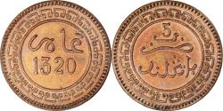 World Coins - Coin, Morocco, 'Abd al-Aziz, 5 Mazunas, 1902, Birmingham, , Bronze