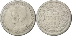 World Coins - Netherlands, Wilhelmina I, 25 Cents, 1613, Silver, , KM:146