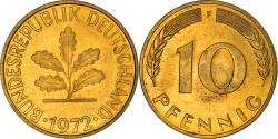 World Coins - Coin, GERMANY - FEDERAL REPUBLIC, 10 Pfennig, 1972, Stuttgart, , Brass