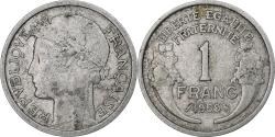 World Coins - France, 1 Franc, Morlon, 1959, Paris, Aluminum, AU(50-53), Gadoury:473c