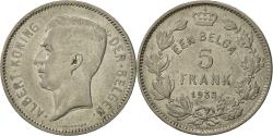 World Coins - Coin, Belgium, 5 Francs, 5 Frank, 1933, , Nickel, KM:98