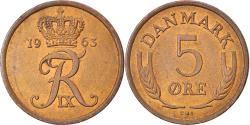 World Coins - Coin, Denmark, Frederik IX, 5 Öre, 1963, Copenhagen, , Bronze