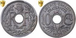 World Coins - France, 10 Centimes, Lindauer, 1935, Paris, Copper-nickel, PCGS,
