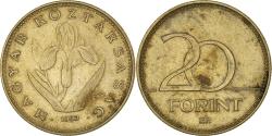 World Coins - Coin, Hungary, 20 Forint, 1993, Budapest, , Nickel-brass, KM:696