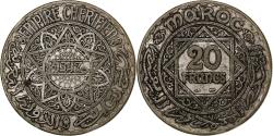 World Coins - Morocco, Mohammed V, 20 Francs, 1347, Paris, Silver, , KM:39