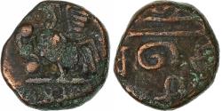 World Coins - French India, Doudou, 1836, Pondicherry, Coq, Bronze,