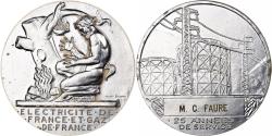 World Coins - France, Medal, Électricité de France et gaz de France, n.d., Silvered bronze