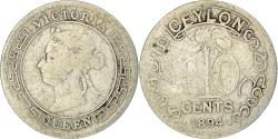 World Coins - Coin, Ceylon, Victoria, 10 Cents, 1894, , Silver, KM:94